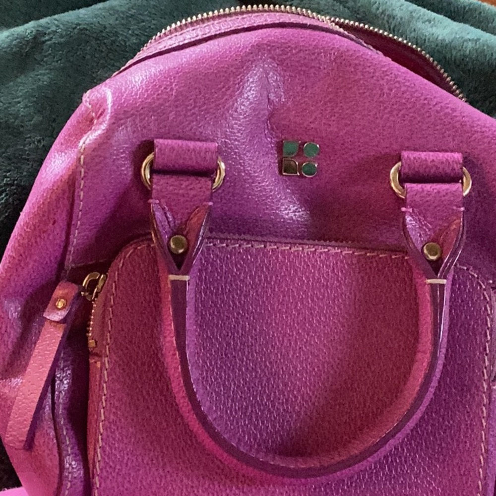 Kate Spade Vibrant Purple Handbag with Logo Accent